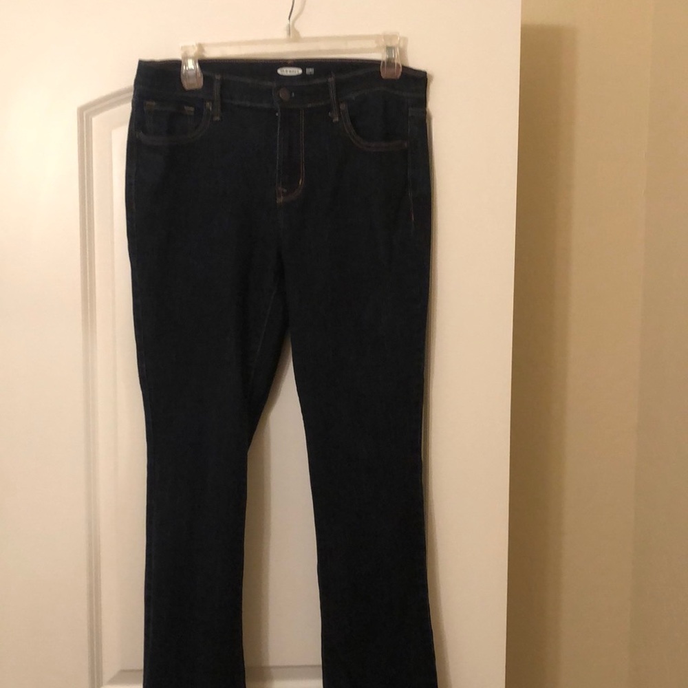 Old Navy very dark wash “curvy” bootcut size 10